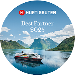 Hurtigruten Best Partner 2025 Siegel